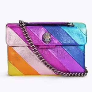 NWT Kurt Geiger London Leather Kensington metallic multicolor purse